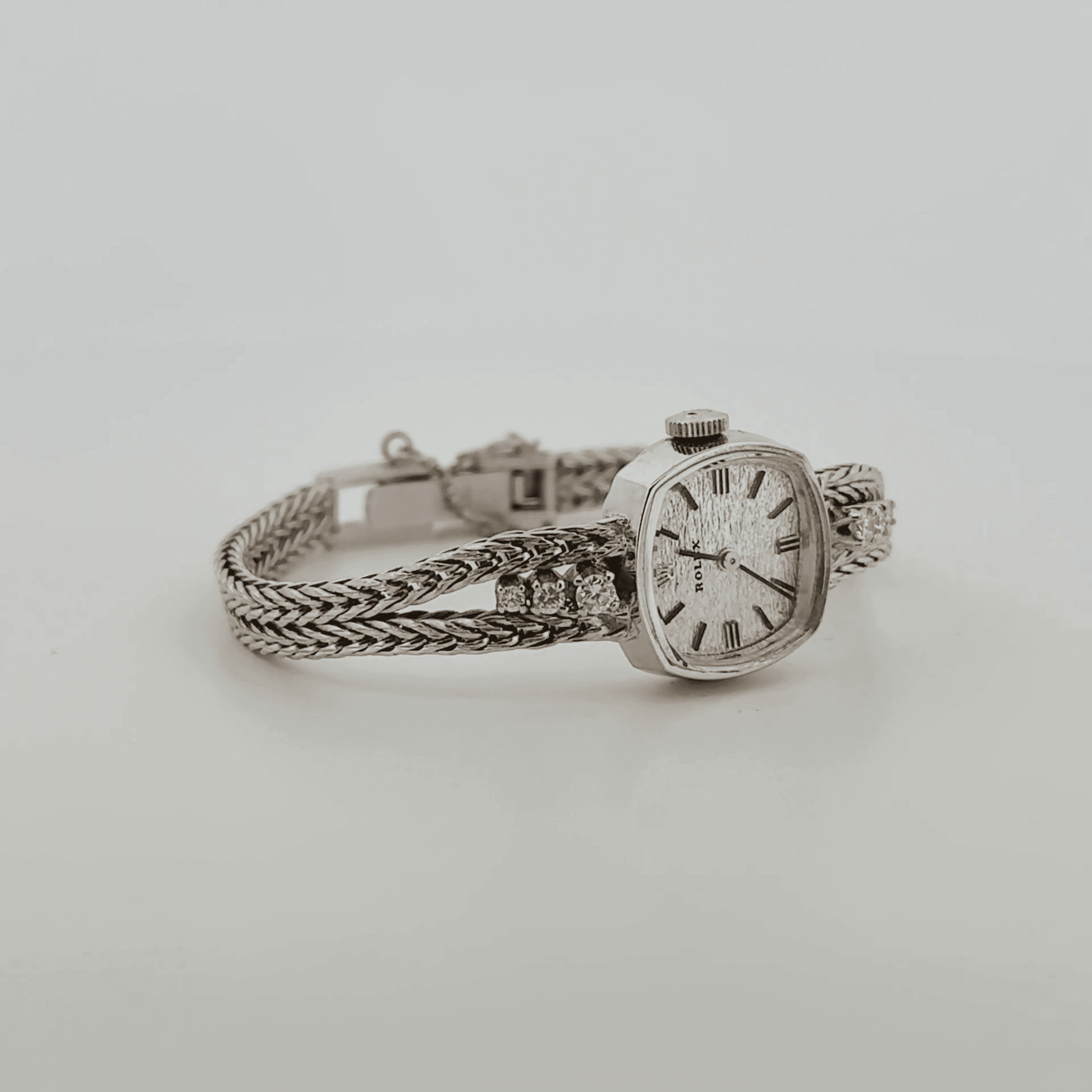 Rolex Ladies Winding 14k White Gold (8271) - Wire/ACH - Image 9