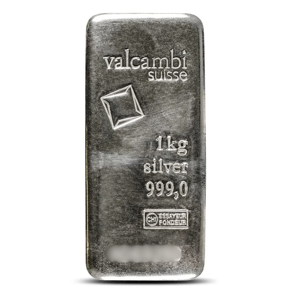 Valcambi Suisse Silver Bar | 1 Kilo - Wire/ACH - Image 1